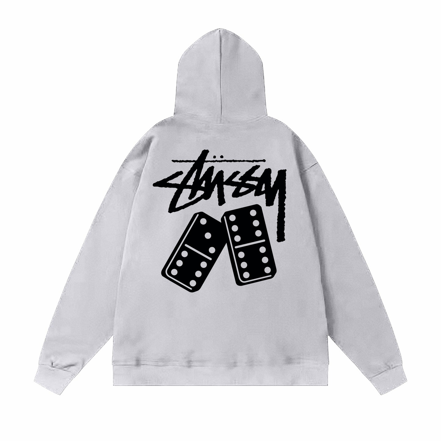 Stussy Dominoes Hoodie 'GREY'