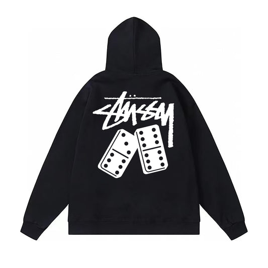 Stussy Dominoes Hoodie 'BLACK'